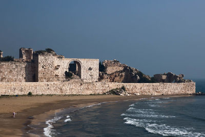 Old ruins against cloudy sky