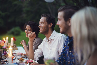 Group of people on table