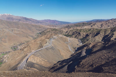 Scenic view of desert against sky