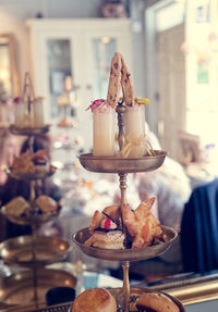 Close-up of cake on table