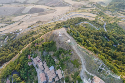 High angle view of cityscape