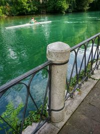 View of bridge over river