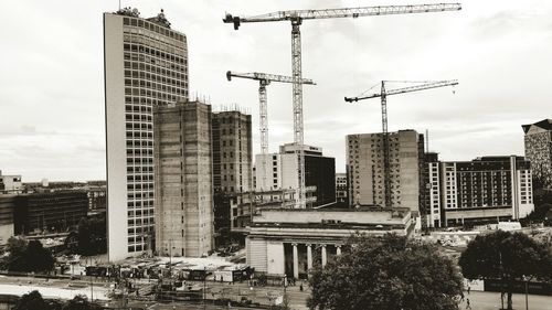 Low angle view of modern office building