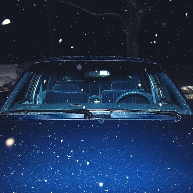 night, illuminated, dark, window, car, transportation, low angle view, land vehicle, glass - material, no people, lighting equipment, mode of transport, outdoors, sky, street, built structure, reflection, close-up, bare tree, architecture