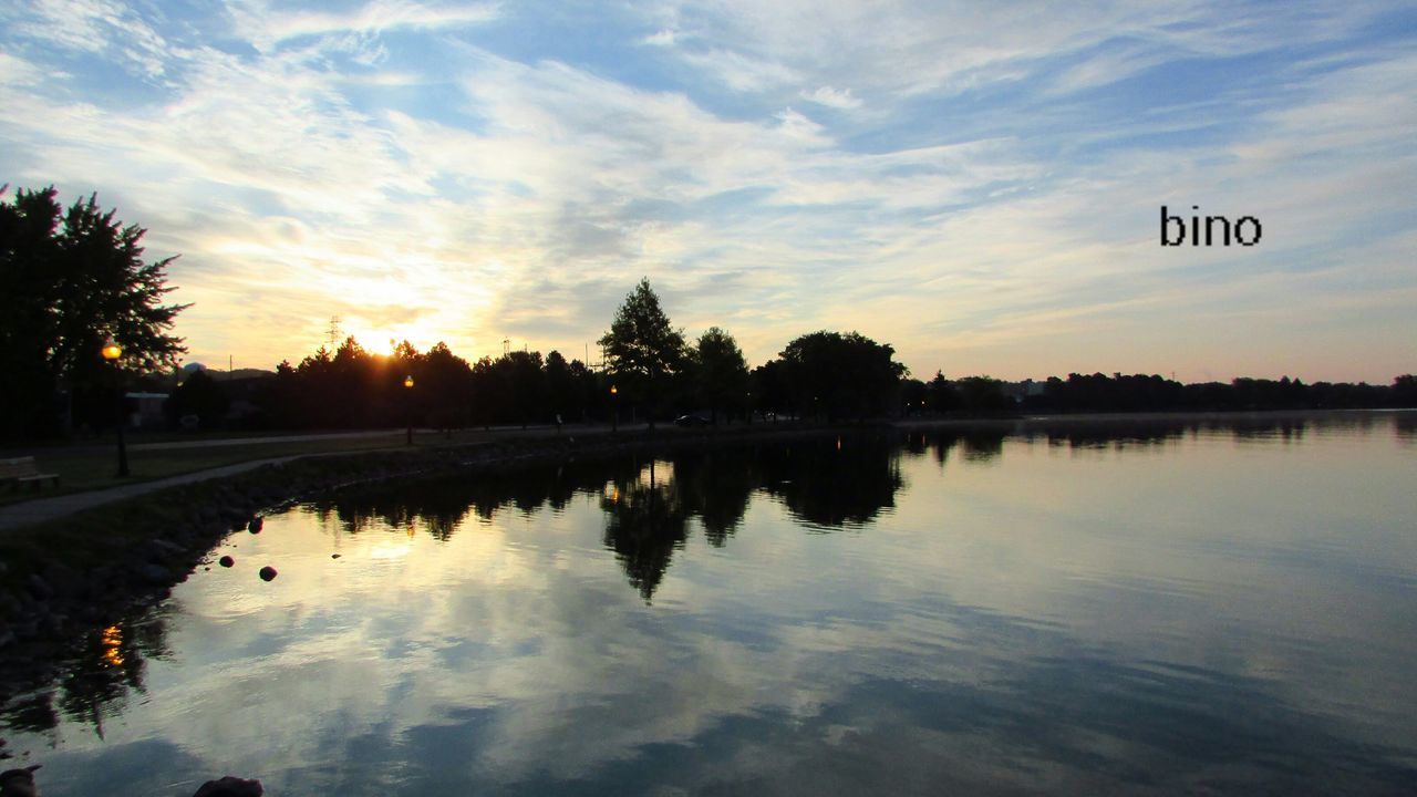 water, reflection, sunset, sky, tree, beauty in nature, cloud - sky, nature, lake, tranquility, scenics - nature, plant, waterfront, tranquil scene, no people, silhouette, idyllic, orange color, outdoors