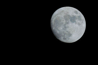 Scenic view of moon against sky at night