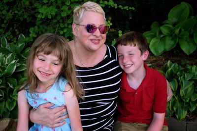 Grandmother with grandchildren