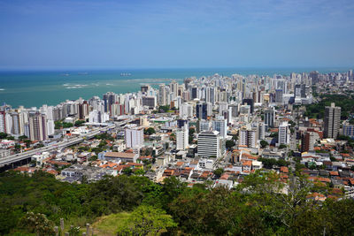 Panoramic view of vitoria metropolitan region, espirito santo, brazil