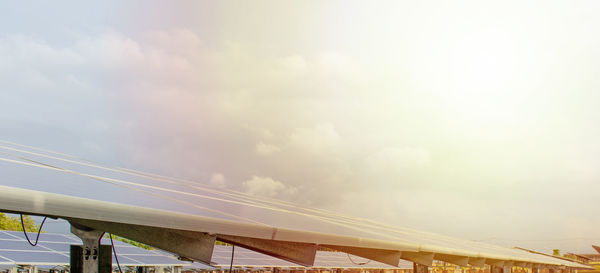 Low angle view of bridge against sky