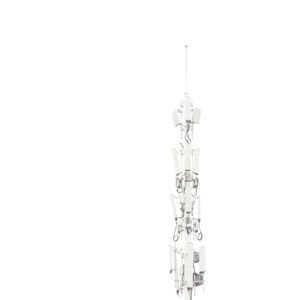 Close up of crane against white background