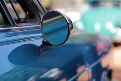 Close-up of vintage car