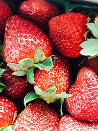 Full frame shot of strawberries