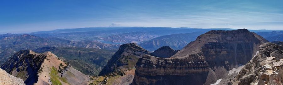 Timpanogos hiking trail landscape views in uinta wasatch cache national forest utah