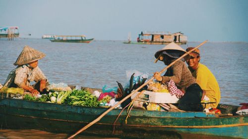 Boat in sea