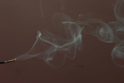 Close up of smoke