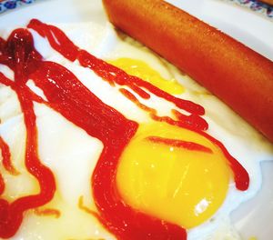 Close-up of red food