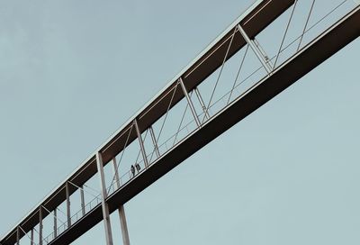 Low angle view of built structure against clear sky