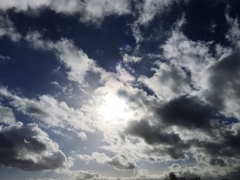 Low angle view of clouds in sky