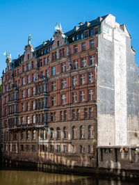 Low angle view of buildings against sky