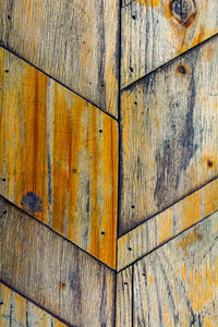 Full frame shot of weathered wooden wall