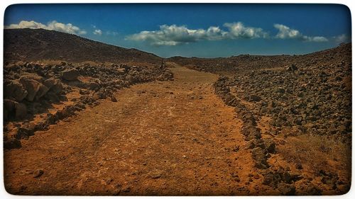 Scenic view of desert