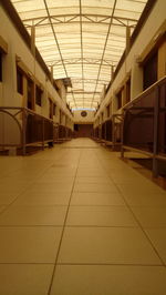 Empty corridor of building