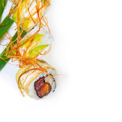 Close-up of food on white background