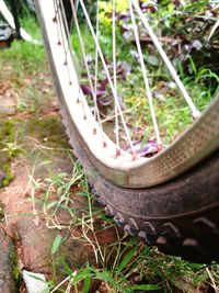 Close-up of bicycle