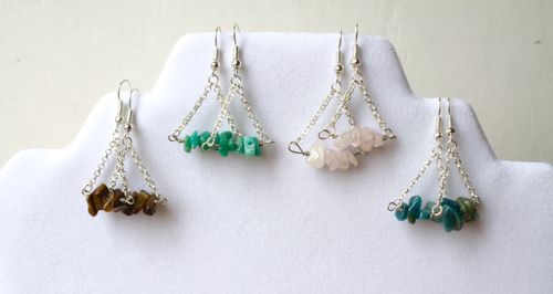 Hanging earrings