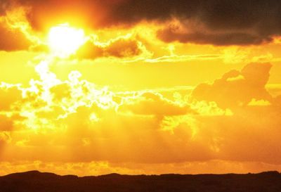 Scenic view of sky during sunset