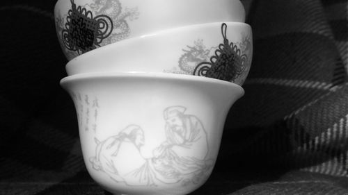 Coffee cup on table