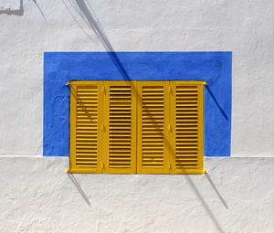 Close-up of yellow wall