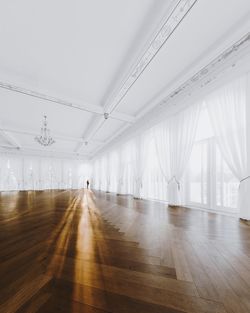 Empty corridor in building