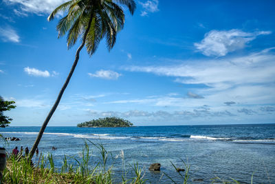 Scenic view of sea against sky