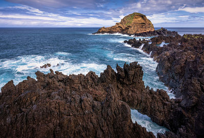 Scenic view of sea against sky