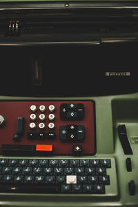 Close-up of computer keyboard