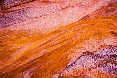 Full frame shot of orange surface