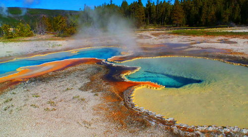 Hot spring at yellowstone national park