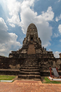 Low angle view of historical building against sky