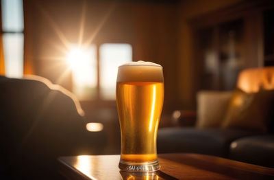 Close-up of drink on table