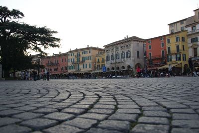 People walking on footpath