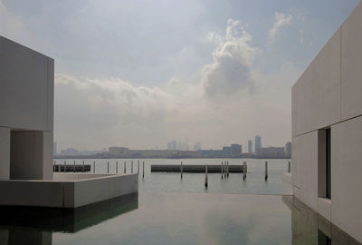 Louvre museum in abu dhabi designed by jean nouvel, known also as the city in the sea