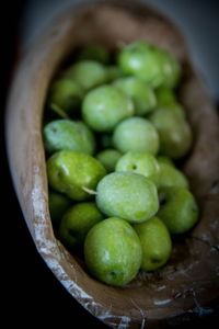 High angle view of fruits