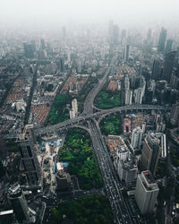 Aerial view of city