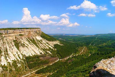 Panoramic view of landscape against sky