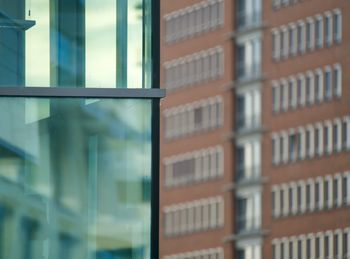 Low angle view of glass building