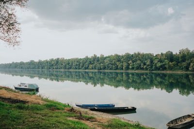 Scenic view of river against sky