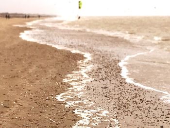 Shadow on sand at beach