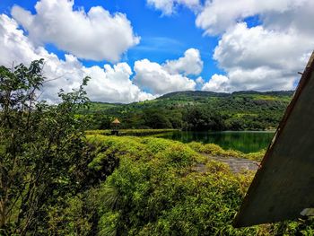 Scenic view of landscape against sky