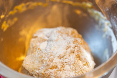 Close-up of ice cream in bowl